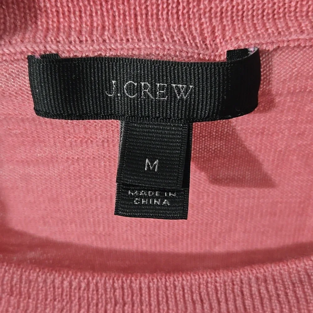 J. Crew Tippi Soft Mauve Knit Merino Wool Top Size M